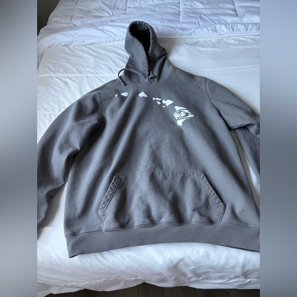 Honolua Surf Co Oversized Hoodie Hawaiian Islands XXXL Gray unisex Baggy